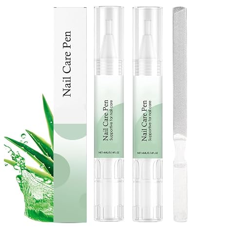 Nail Care Pen Nail Fungus Pen Nail Care Pen Nail Care Pen Nail Care Pen Nail Care Pen for Nourished Fingernails and Toenails (2 Pieces)