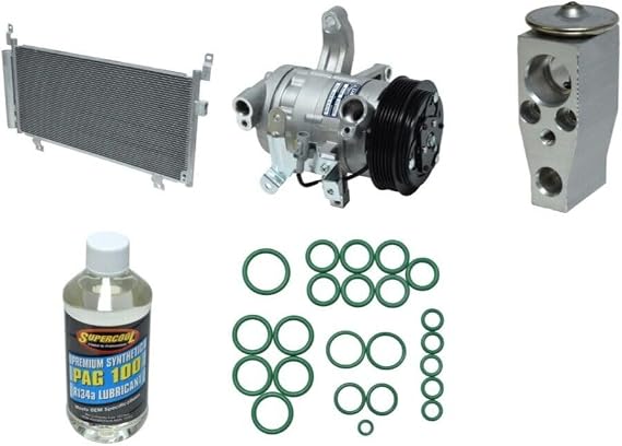 AC Compressor & Condenser Kit Compatible With Subaru Forester 2014-2015 KTC492-3