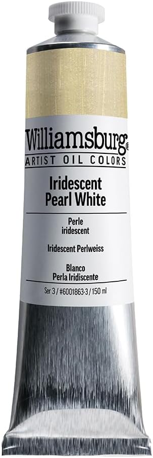 Williamsburg Artist Oil Colors, Iridescent Pearl White, 150 ml Tube