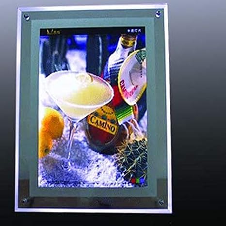 A2 Size LED Slim Crystal Frame Light Box 26.5" x 19.5" Advestising Poster Display Backlit Signage Photo Display