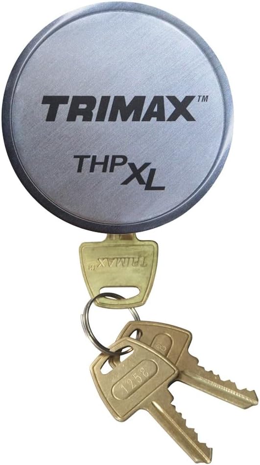 Trimax THPXLALSV Solid Aluminum Hockey Puck Lock, Silver