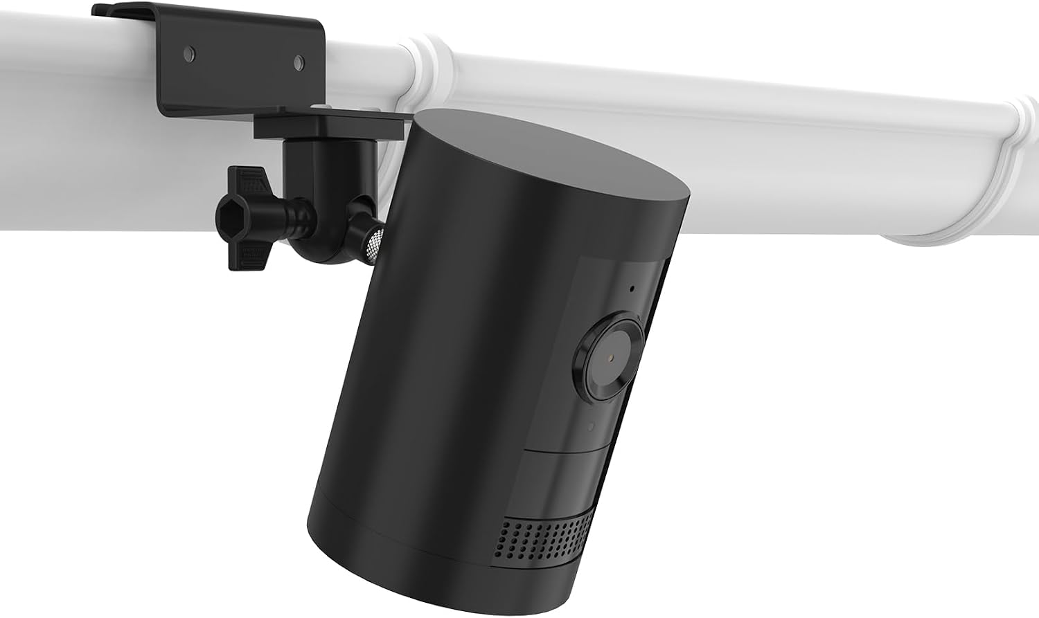 HOLACA Gutter Mount Compatible with Rin g Outdoor Camera BatteryPlug-In, Stick Up Cam Pro, Indoor Camera, Outdoor Camera Plus, Spotlight Cam ProPlus, Blink Cameras, Black