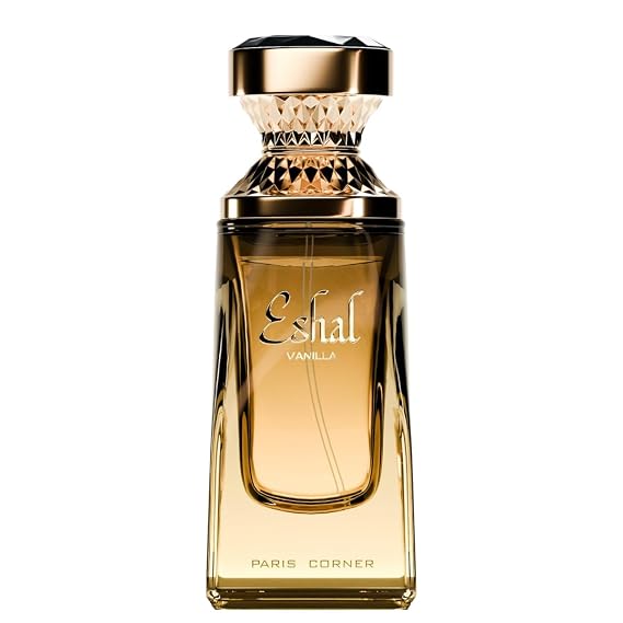 Paris Corner | Eshal Vanilla EDP 3.4 Fl Oz | Perfume for Women | Sweet, Warm, Sensual & Long-Lasting Fragrance | Indulge in Sugary, Vanilla, Musk Notes