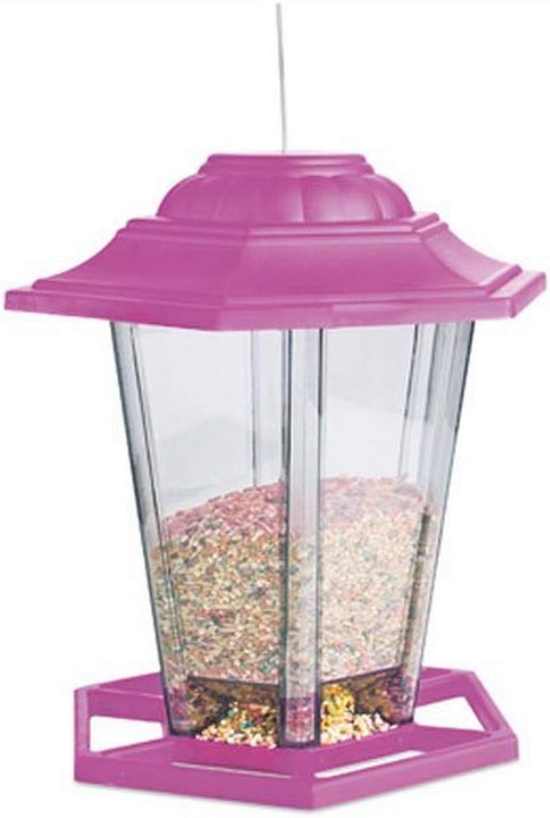 Woodlink NA19971 Audubon Plastic Lantern Wild Bird Feeder, 8-Inch, Multi-Colored