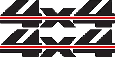 4x4 Decals Black - 1988 to 1997 Fits Chevy Truck Bed