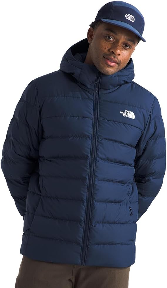 THE NORTH FACE Men's Aconcagua 3 Hooded Jacket | Insulated, Wind & Water Resistant, Attached 3 Piece Hood With Cinch Cord