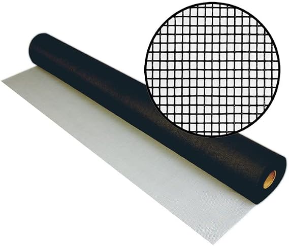 Screen Door Mesh, 36 Inches X 84 Inch Roll - Ideal for Rescreening 1 Single Patio Screen Door. Strong Door Mesh, Fire-Proof, Rip-Resistant, Door Screen Replacement, Charcoal-Colored 36" X 84"