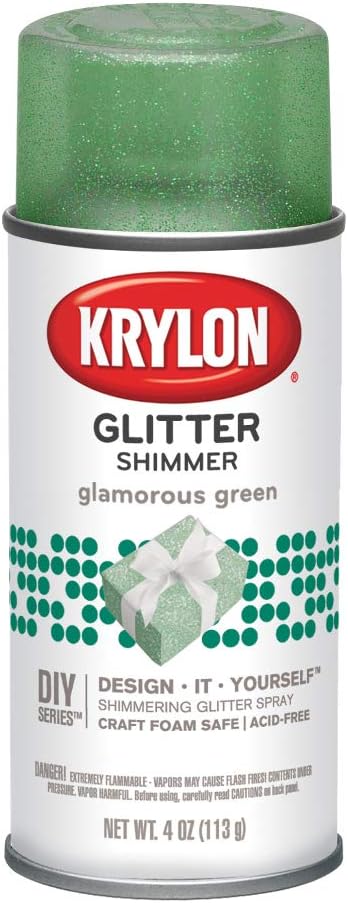 Darice Krylon Glitter Aerosol Spray, Glamorous Green