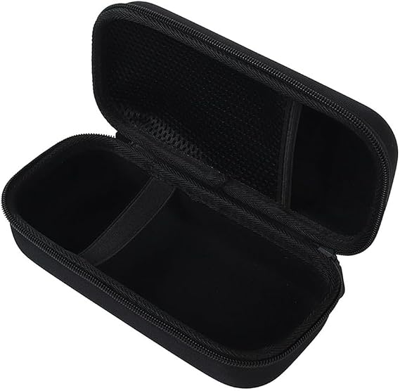 Hard-Shell EVA Storage Case for JBL BandBox Solo – Precision Fit Cushioned Interior and Carabiner for Easy Mobility(Black)