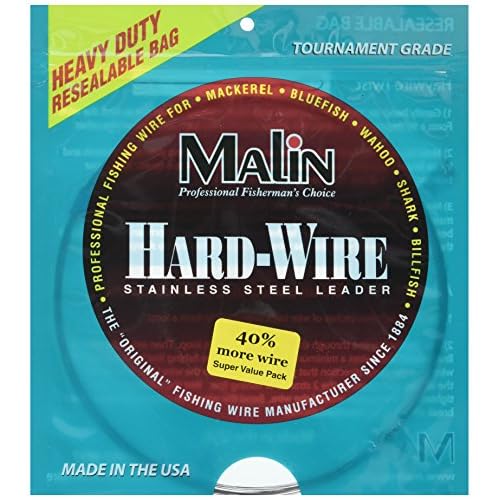Malin LC1-42 SS Wire Cof, 42-Feet .01 Dia, 25-Pound