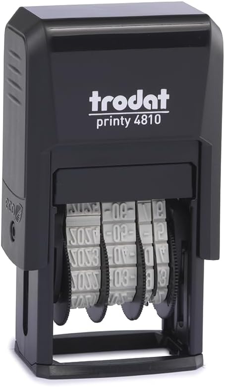 Trodat Printy 4810 Date Stamp ISO version 3.8 MM Black