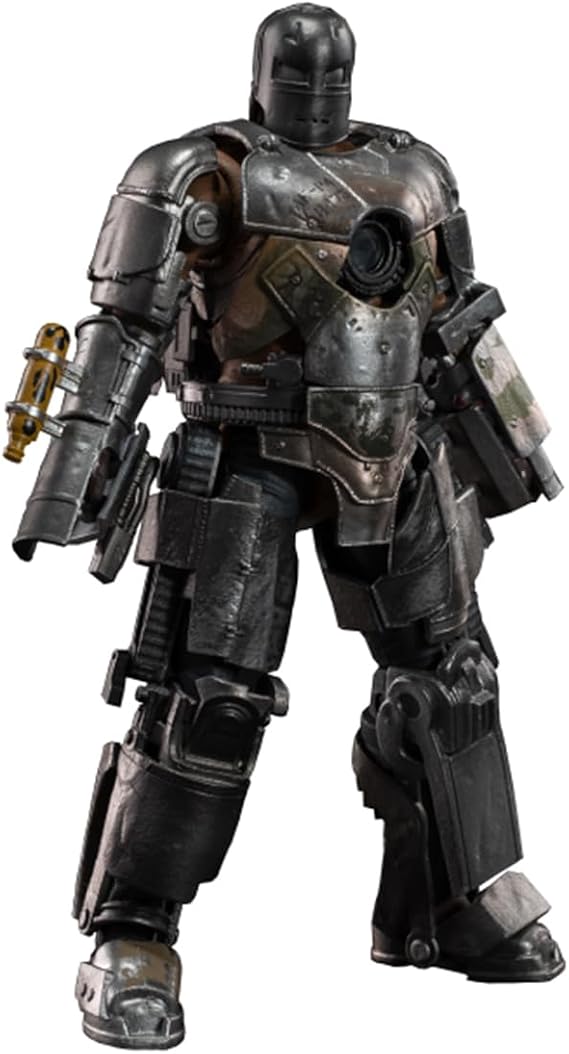 HiPlay ZD Toys Collectible Figure Full Set: Anniversary Series Non-Luminous Version: Iron Man MK1 (1906-01), 1:10 Scale Miniature Action Figurine BFGGTXMK1