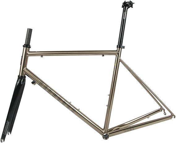 700C Road Bike Frameset 44cm 47cm 50cm 53cm 56cm Chrome-Molybdenum Steel Frame With Carbon Fork C/Rim Brake Quick Release 100/130mm