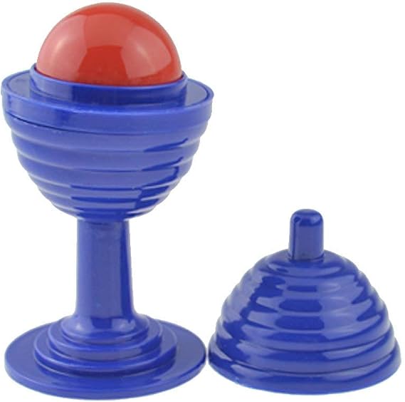 SUMAG Large Ball and Vase(Plastic) Disappearing and Reappearing Ball Magic Tricks Gimmick Props Accessories Comedy