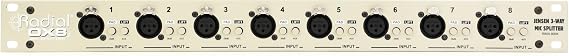 Radial OX8-J Eight Channel 3-way Splitter, Premium