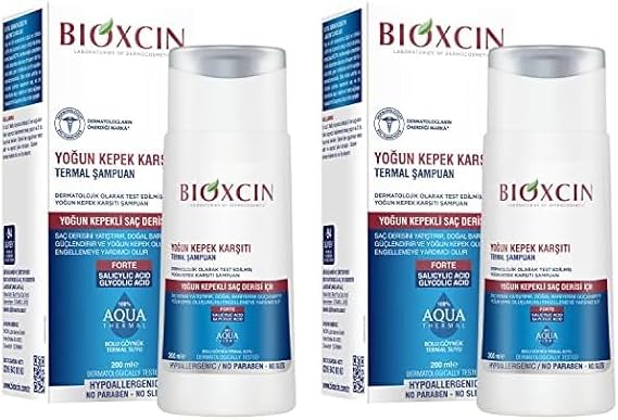 Bioxcin Aqua-Thermal Intensive Anti-Dandruff Thermal Shampoo (1 x 200 ml) 2 pack