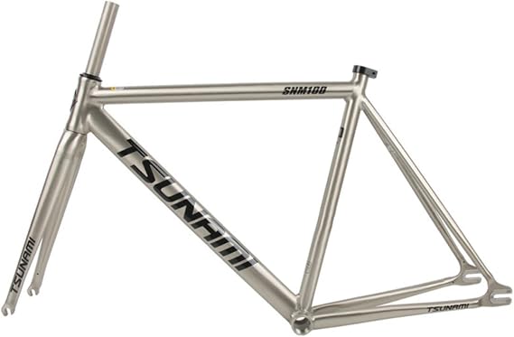 Fixed Gear Bike Frameset 700C Aluminum Alloy Bike Frame 49/52/55/58CM Racing Track Bike Frame C Brake Quick Release 100/120mm QR