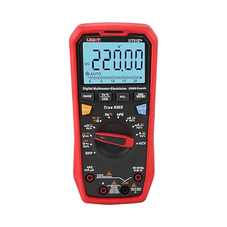 UNI-T UT61E+ UT61B+ UT61D+ Digital Multimeter 1000V True RMS C/DC Voltage Current Resistance Capacitance Tester(UT61E+)