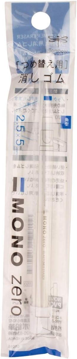 Tombow MONO Zero Eraser Refill, Rectangle 2.5mm, 1-Pack