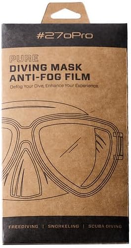 #270Pro Pure | Anti-Fog Film for Gull Diving Masks | Perfect Fit, Enhanced Protection & Clarity, Easy to Use & Reusable, Ideal for Scuba Diving, Snorkeling, Freediving