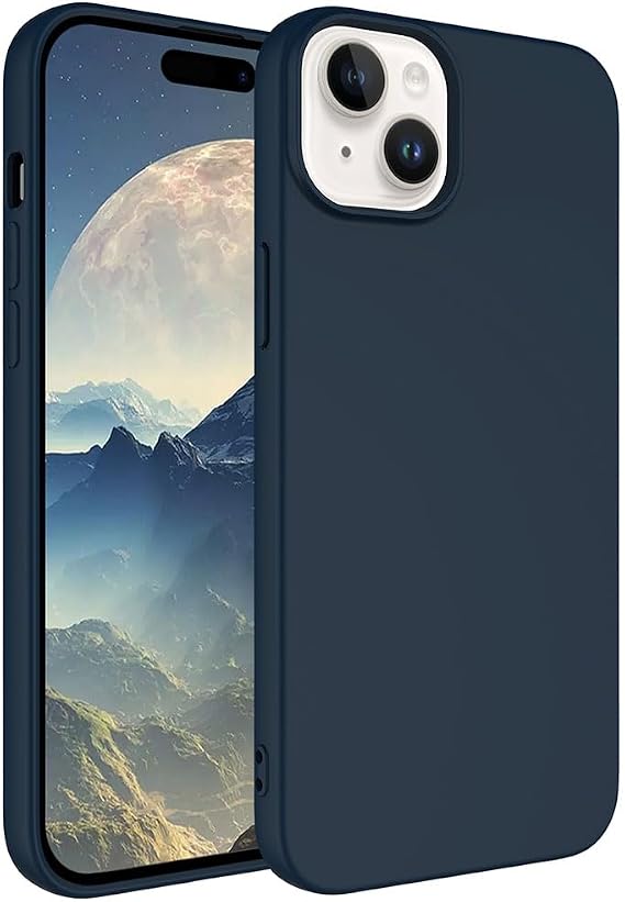 Case Navy Blue Launch Cover Original Compatible with Spia Apple iPhone 15 (Compatible with Apple iPhone 15, Navy Blue)
