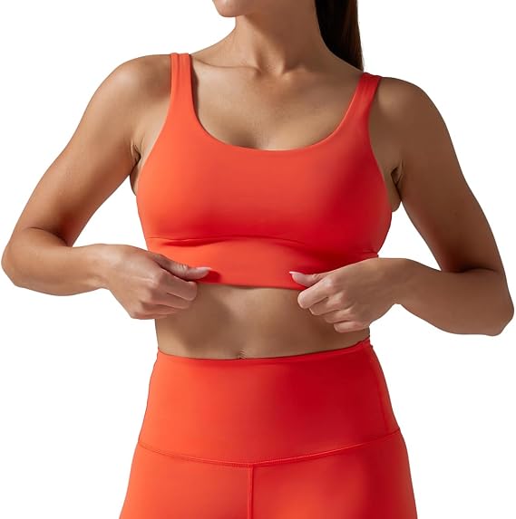 TAVI NOIR Empower Low Impact Sports Bra for Women Breathable, Sweat-Wicking Workout Gym Yoga Sports Bra with Removable Pads