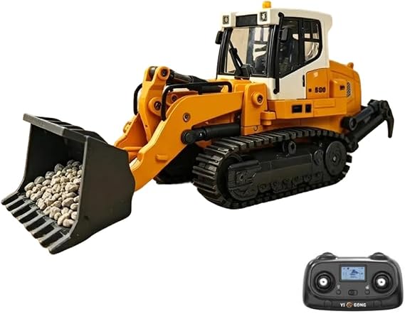 1/50 RC Loader Backhoe 26CH 2.4GHz Construction Vehicle with 3-in-1 Bucket