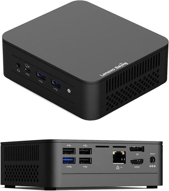Lenovobaiying NUC 12 GO Mini PC インテル第12世代 Alder Lake-N100プロセッサー搭載、トリプル4Kディスプレイ対応、2.5G LAN、オフィス/ホームエンターテイメント用コンパクトデザイン 16GB RAM+1TB SSD
