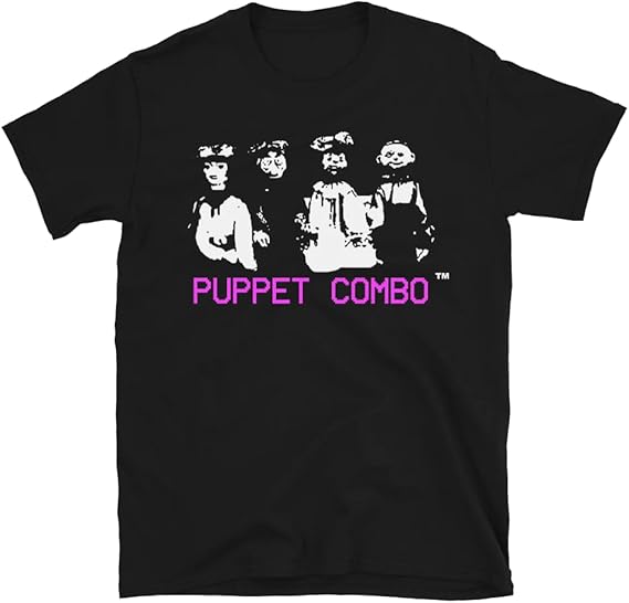 Puppet Combo VHS Survival Horror Logo T-Shirt