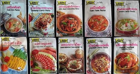 Seasoning Mix Paste & Curry Paste Thai Food Made in Thailand