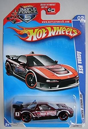 Hot Wheels '09 Racing, RED Acura NSX 68/190 Battle Force 5 Card