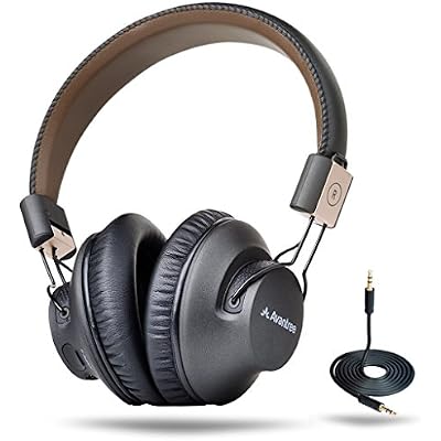 Avantree Audition Pro 40 hr Bluetooth Over Ear Headset with Microphone for Home Office, Conference Call, APTX Low Latency Wireless Headphones for TV Watching, Foldable NFC HiFi Stereo for PC Computer