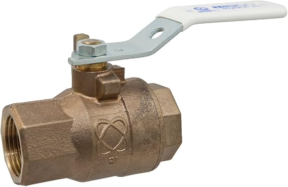 NIBCO Fig No T-585-80-LF, 3/4 in. LF Two-Piece Bronze Ball Valve, Threaded