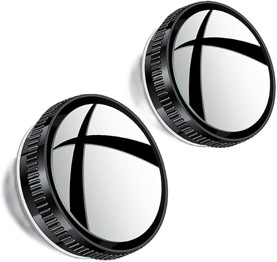 2Pcs Car Blind Spot Mirrors for BYD Dolphin/Atto 3 2025 2026, Side Auxiliary Mirrors, Vehicle Rearview Mirror Suction Cup Style Small Round Mirror