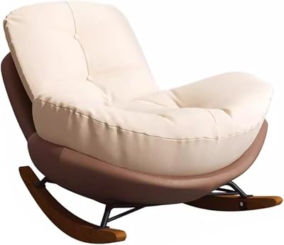 Indoor Bedroom Rocking Chair,Sofa Lounger with Cushion,Modern Lounge Chair for Balcony,Terrace Comfortable Rocking Chair,Outdoor Garden Chair
