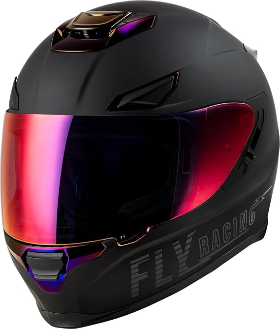 Fly Racing 73-8429M Sentinel Recon Helmet Matte Black/Purple Chrome Md