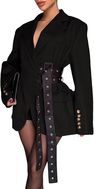 Molisry Women's Blazer Office Work Fall Winter Suit Jacket Coat 2026
