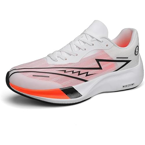 Carbon Plate Running Shoes Men Road Running Shoes Tennis Shoes Wide Arch Support Lightweight Breathable Walking Sneakers