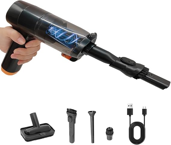 Handheld Car Vacuum Cleaner, Model Debris Collector for Project Cleanup, Mini Handheld Vacuum 2-in-1 1.3 kPa Suction & Blower for Models Debris