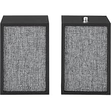 Crosley S200A-BK 4" Active Powered Bluetooth Stereo Speakers with Optical, USB, and Aux Connections, Black