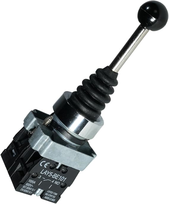 2-Position Joystick Switch Joystick Controller Without Spring Return Switch Joystick Control Replacement Black