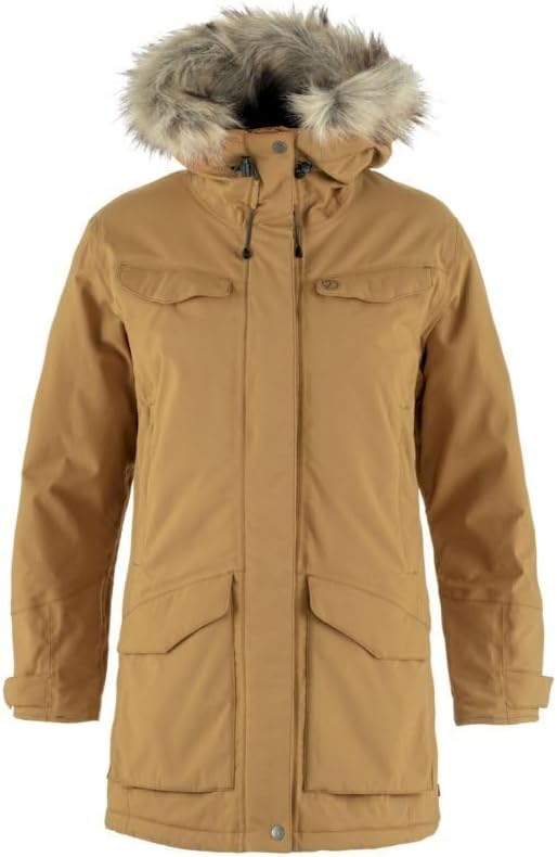 Fjallraven Nuuk Parka Women's Synthetic Insulated Jacket, Buckwheat Brown, XL