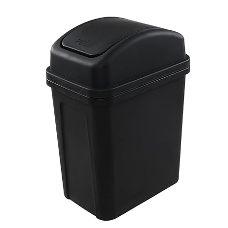 Trash Can Kitchen,5.5 Gallons, Plastic Garbage Can with Lid, Waste Basket,Trash Bin,Garbage Bin,Dog Proof Trash Can for Living Room, Outdoor, Dorm, Kitchen, Office, Bathroom, Bedroom