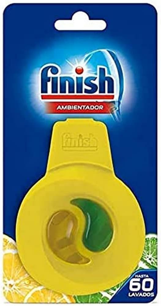 Finish Dishwasher Air Freshener with Anti-Odor Technology, Lime-Lemon Scent, Up to 60 Washes