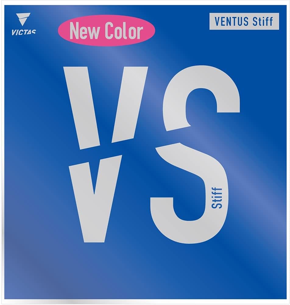 VICTAS 200020 Table Tennis Rubber Ventus Stiff High Energy Tension Soft Backing, RedBlackPink