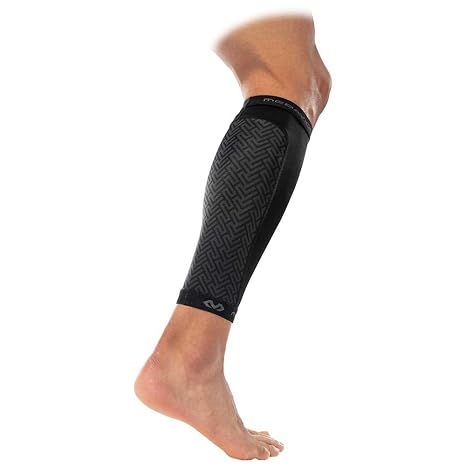 McDavid MDX609 Fitness Calf Sleeves, Black, Medium
