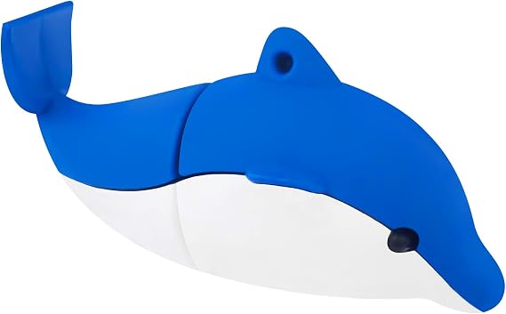 64GB USB Stick Cute USB Flash Drive Cartoon Dolphin Shaped USB Memory Stick Novelty USB Drive Pendrive
