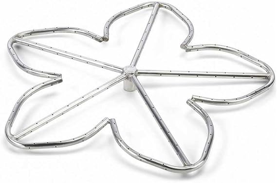 HPC Fire Penta Fire Pit Burner (PENTA24-NG), 24-Inch, Stainless Steel, Natural Gas