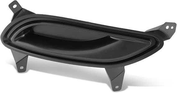 Auto Dynasty [Non Fog Light Style] HY1039110 Front Fog Light Cover Compatible with Sonata 2011-2013, Passenger Right Side, Smooth Black