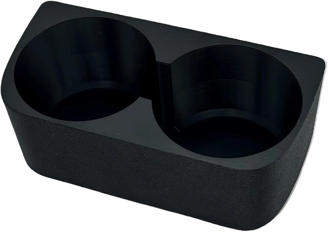 Dual Cup Holder Cubby Insert 73mm Diameter CupsBottles Compatible for Porsche Cayenne 955 957 2003-2010